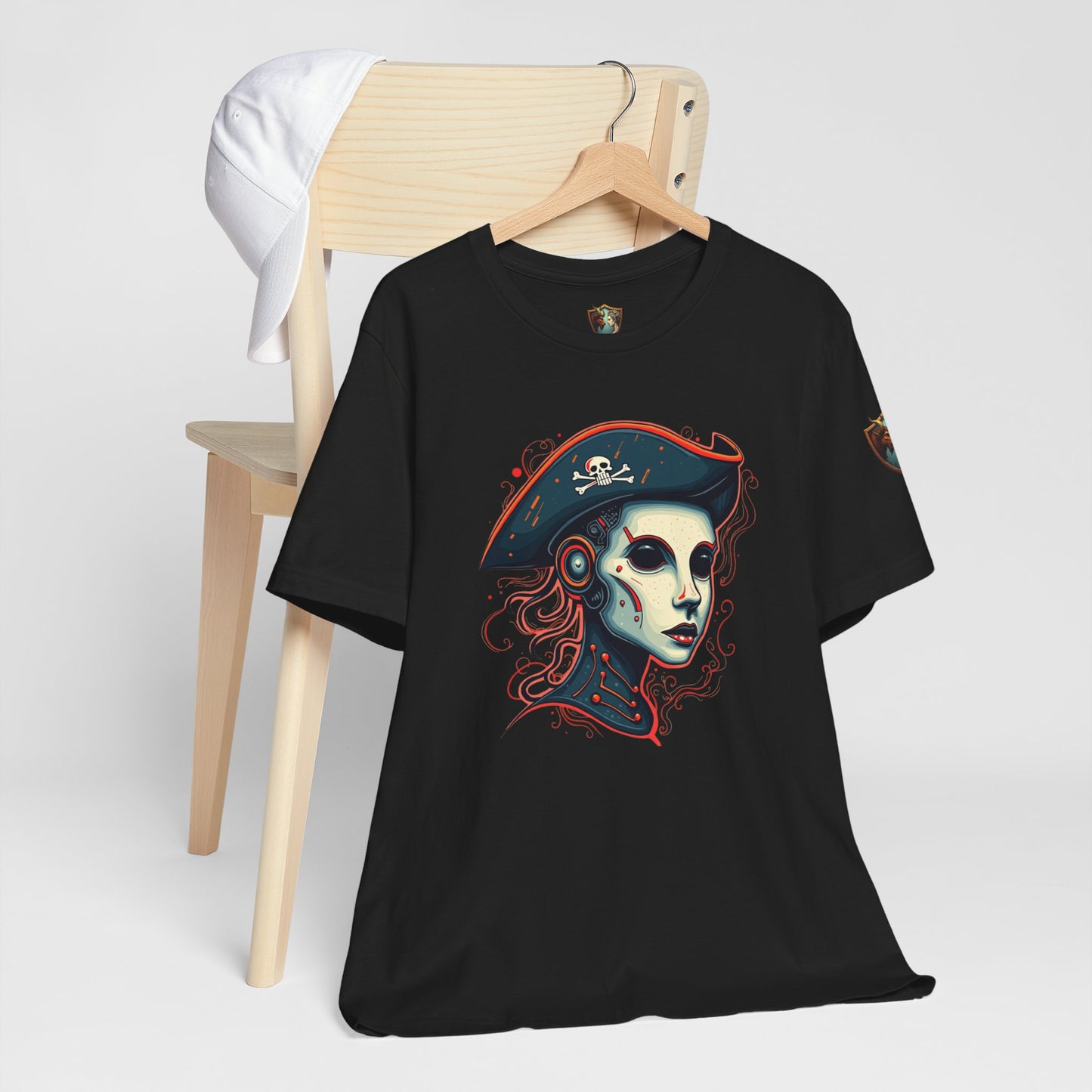 Robot Pirate - Jolly Roger Design Unisex Tee