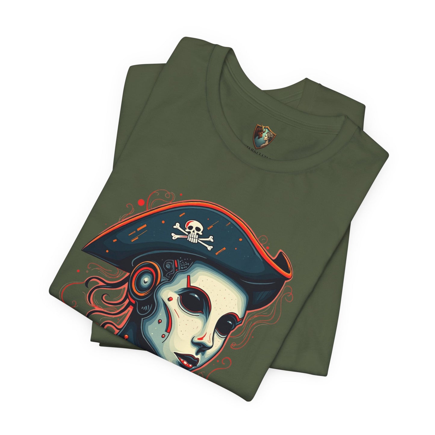 Robot Pirate - Jolly Roger Design Unisex Tee