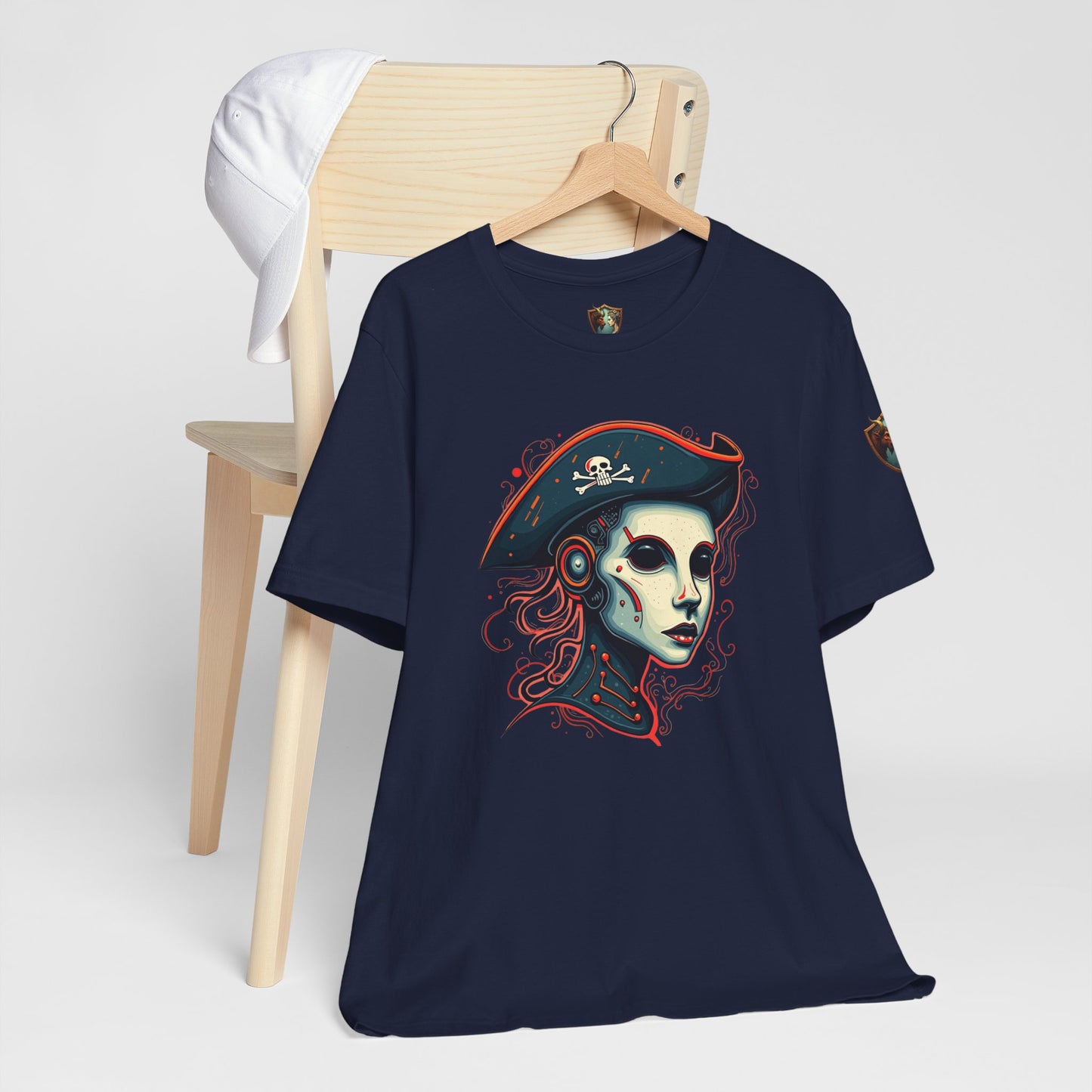 Robot Pirate - Jolly Roger Design Unisex Tee