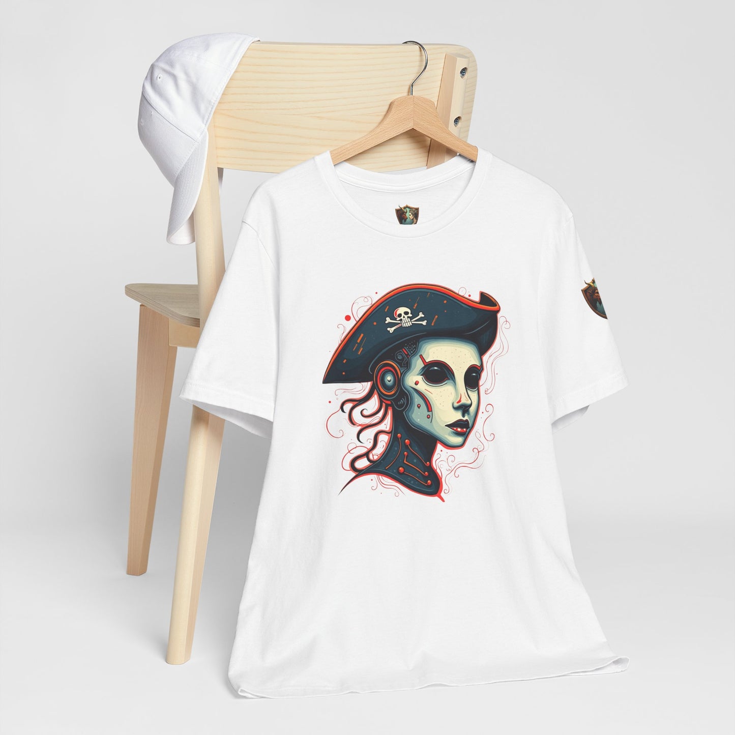 Robot Pirate - Jolly Roger Design Unisex Tee