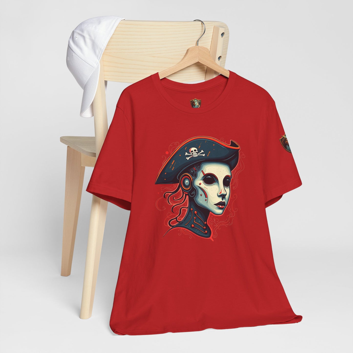 Robot Pirate - Jolly Roger Design Unisex Tee
