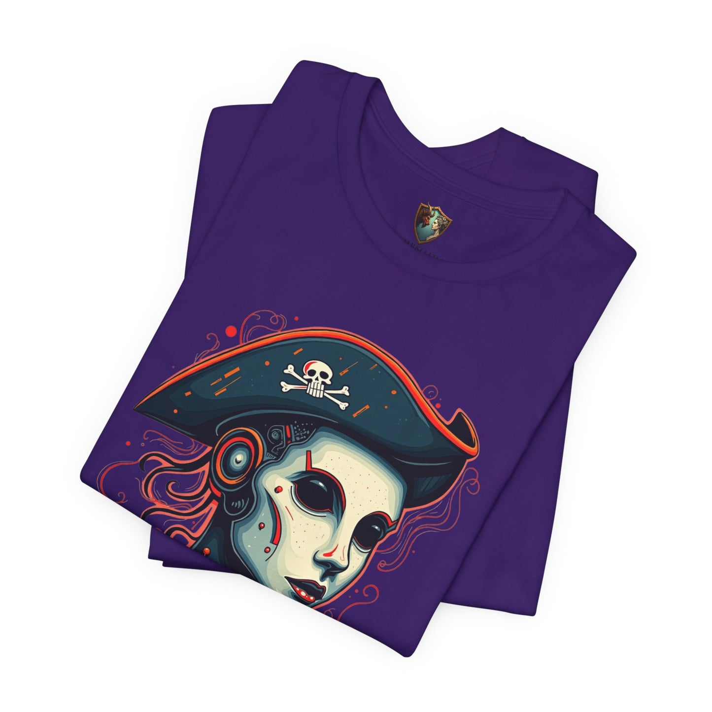 Robot Pirate - Jolly Roger Design Unisex Tee